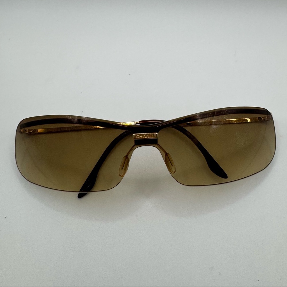 Vintage CHANEL Gold-Tinted Sunglasses 4043